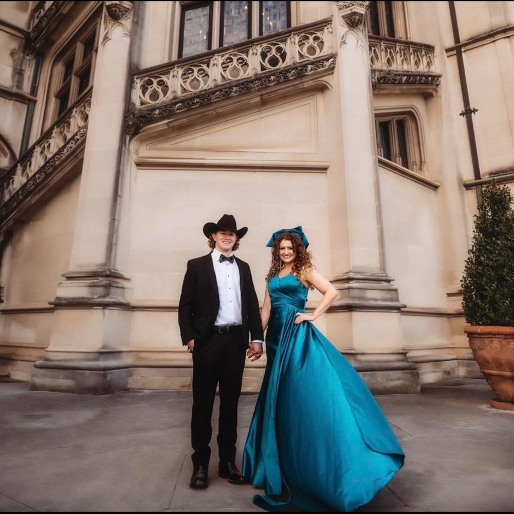 Amazon Teal Prom Dress